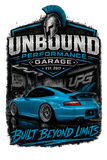Built Beyond Limits | Heritage Performance Coupe Graphic Tee – Miami Blue Edition